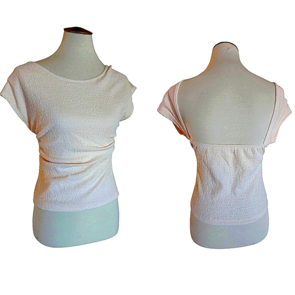 ASTR The Label Custard Textured‎ Backless Top NWT
